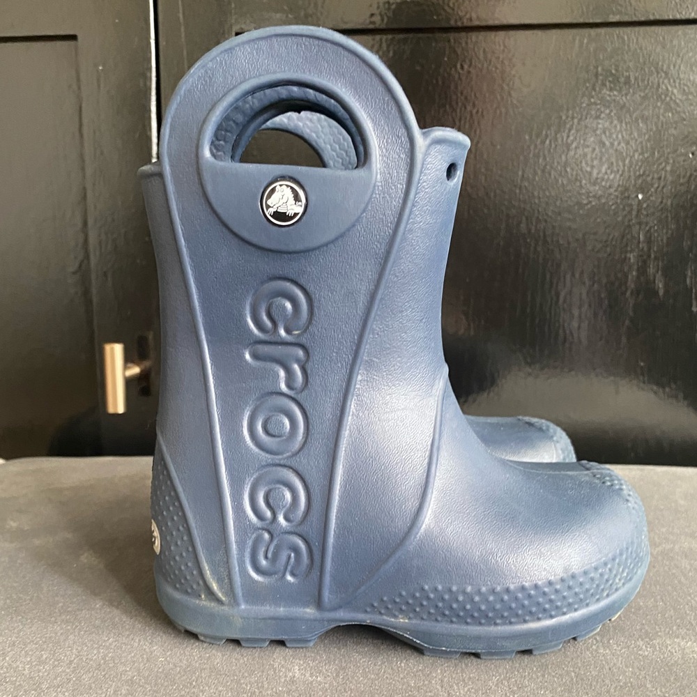 Navy Crocs Rainboots size 7